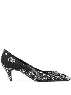 Saint Laurent туфли-лодочки с принтом