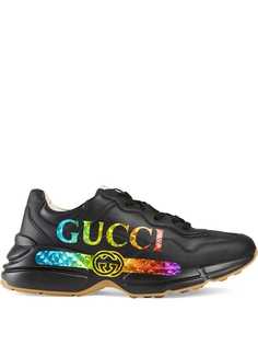 Gucci кроссовки Rhyton с логотипом