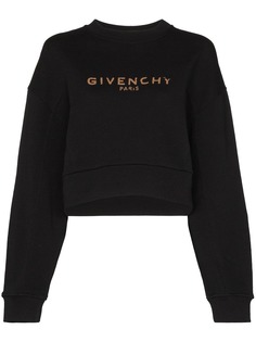 Givenchy укороченная толстовка с логотипом