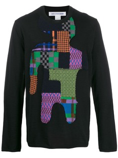 Comme Des Garçons Shirt джемпер в технике пэчворк