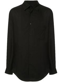 Yohji Yamamoto рубашка с нагрудным карманом