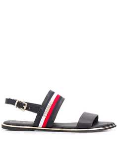 Tommy Hilfiger сандалии с отделкой в полоску