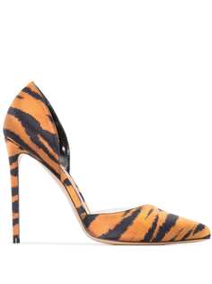 Alexandre Vauthier туфли дОрсе Angelina 110 с тигровым принтом