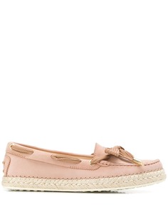 Tods лоферы с декоративными шнурками Tod`S