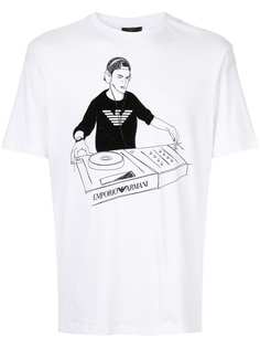 Emporio Armani футболка с принтом DJ