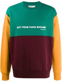 Drôle De Monsieur colour block sweatshirt