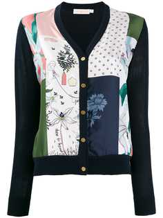 Tory Burch кардиган в технике пэчворк
