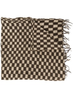 Uma Wang checked wool scarf