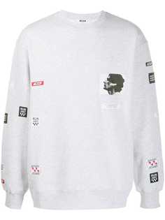 MSGM patched sweatshirt