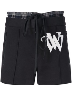 Vera Wang шорты на шнурке и вышивкой