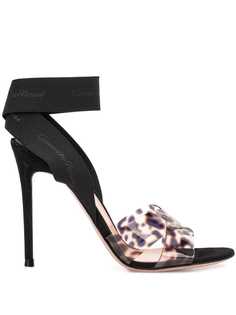Gianvito Rossi босоножки с леопардовым принтом