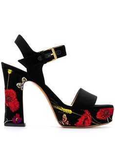 Valentino босоножки Valentino Garavani с вышивкой