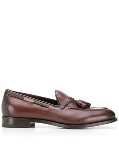 Santoni декорированные лоферы с кисточками