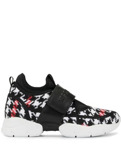 MSGM плетеные кроссовки в ломаную клетку