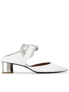 Proenza Schouler мюли с люверсами на наборном каблуке