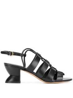 Salvatore Ferragamo босоножки на каблуке с ремешком на пятке