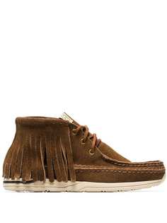 Visvim мокасины на шнуровке Voyageur с оборками