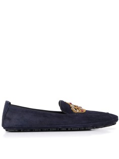 Dolce & Gabbana лоферы с нашивкой в форме короны