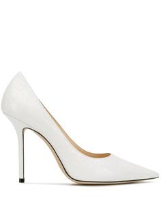 Jimmy Choo туфли Love 85 с тиснением под кожу змеи