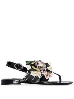 Dolce & Gabbana декорированные сандалии с лентами