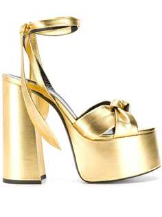 Saint Laurent босоножки Paige на платформе