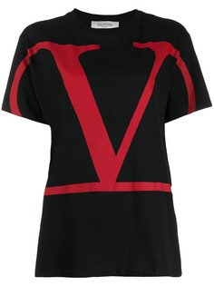 Valentino футболка с принтом VLogo