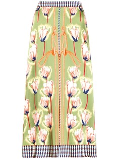 Temperley London юбка миди с цветочным принтом