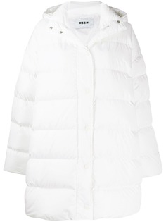 MSGM пуховик с капюшоном