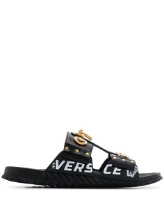 Versace сандалии с декором Greca и Medusa