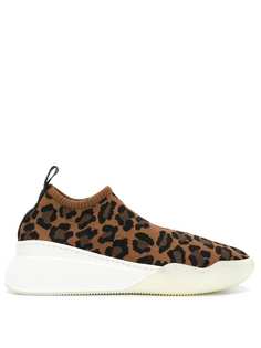 Stella McCartney кроссовки с леопардовым принтом