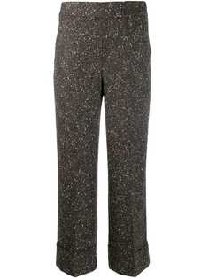 Incotex woven texture trousers