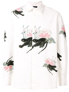 Fengchen Wang вельветовая рубашка с цветочным принтом