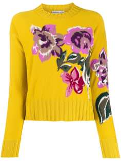 Ballantyne floral knit jumper