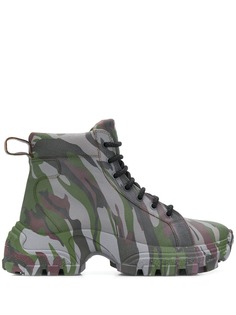 Miu Miu camouflage-print leather boots
