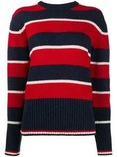 Thom Browne полосатый пуловер свободного кроя