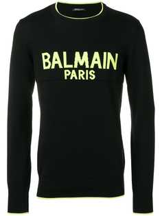 Balmain свитер кроя слим с логотипом