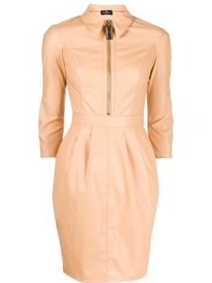 Elisabetta Franchi платье мини из искусственной кожи