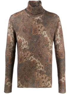Etro paisley print roll-neck sweater