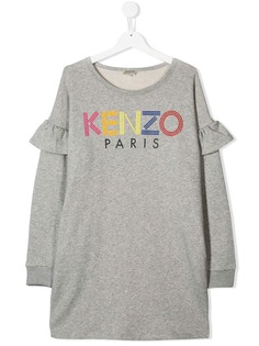 Kenzo Kids платье-свитер с логотипом