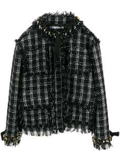 MSGM декорированный твидовый жакет