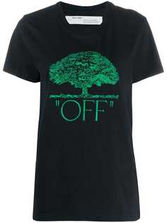 Off-White футболка с вышивкой