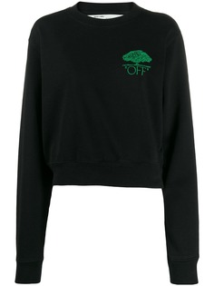 Off-White толстовка с вышивкой