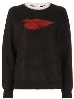 Bella Freud Hot Lips textured knit jumper
