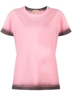 Nº21 Tie-dye trim logo T-shirt