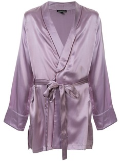 Ann Demeulemeester satin wrap jacket