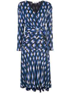 Diane von Furstenberg платье с запахом и геометричным узором