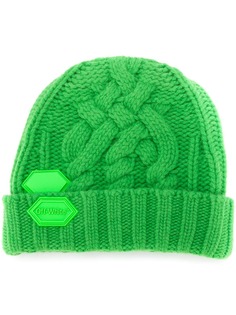 Off-White logo patch beanie