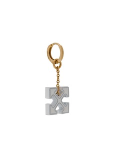 Off-White logo drop earring