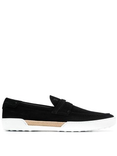 Tods лоферы с плетением на подошве Tod`S