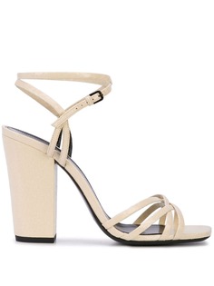 Saint Laurent босоножки с перекрестными ремешками